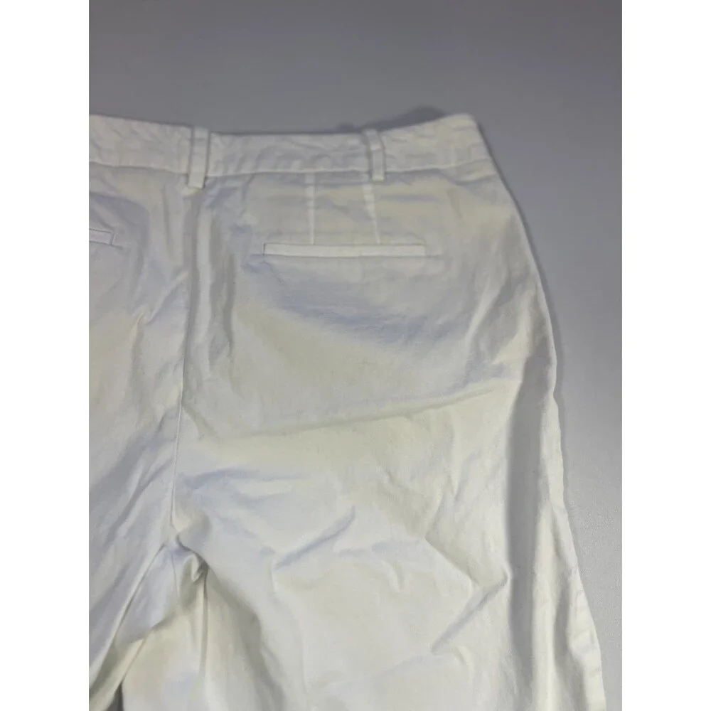 Talbots Perfect Shorts Womens 10 Petite White Cotton Stretch Casual 9" Inseam - Picture 11 of 13